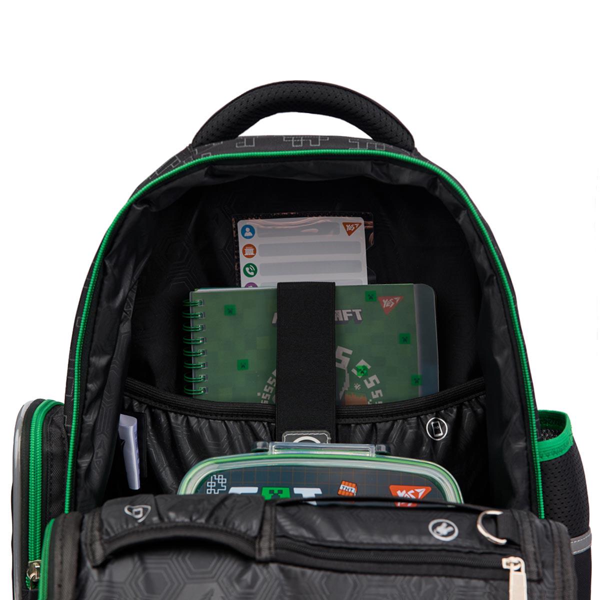 Школьный рюкзак полукаркасный YES Minecraft Time S-101 (559823) - фото 5 Школьный рюкзак полукаркасный YES Minecraft Time S-101 (559823) - фото 5