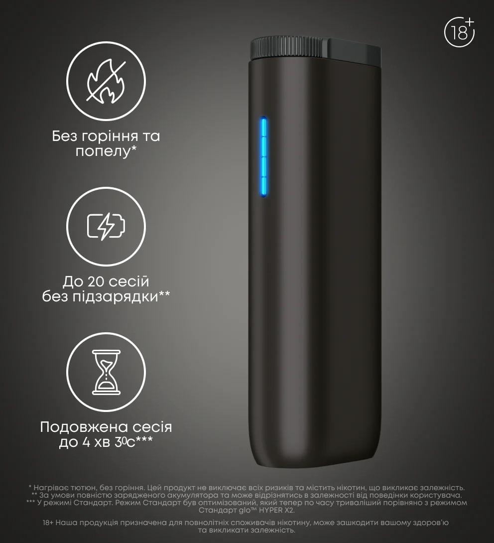 Система нагріву тютюну GLO Hyper Чорний (7R707) - фото 8