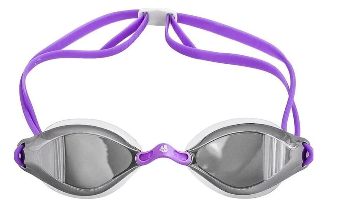Очки для плавания MadWave VISION II MIRROR M042730009 Лиловый/Белый (6936116102492)