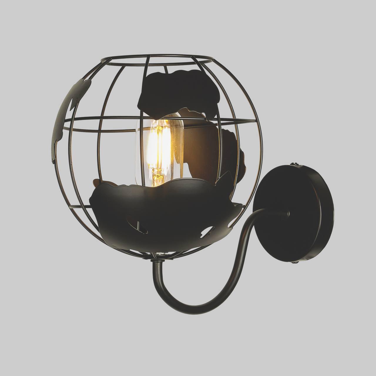 Бра лофт Планета Черный (61-DQB01-1 BK)