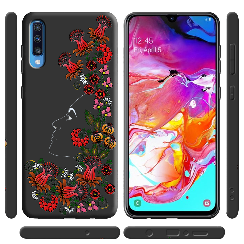 Чехол Boxface Samsung A705 Galaxy A70 3D Ukrainian Muse Черный силикон (36860-bk64-37421) - фото 2