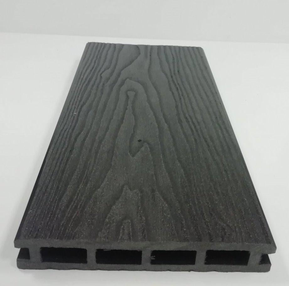 Доска террасная Polymer Wood Приват 3D из ДПК из ДПК 140х20х2200 мм Антрацит - фото 1 Доска террасная Polymer Wood Приват 3D из ДПК из ДПК 140х20х2200 мм Антрацит - фото 1