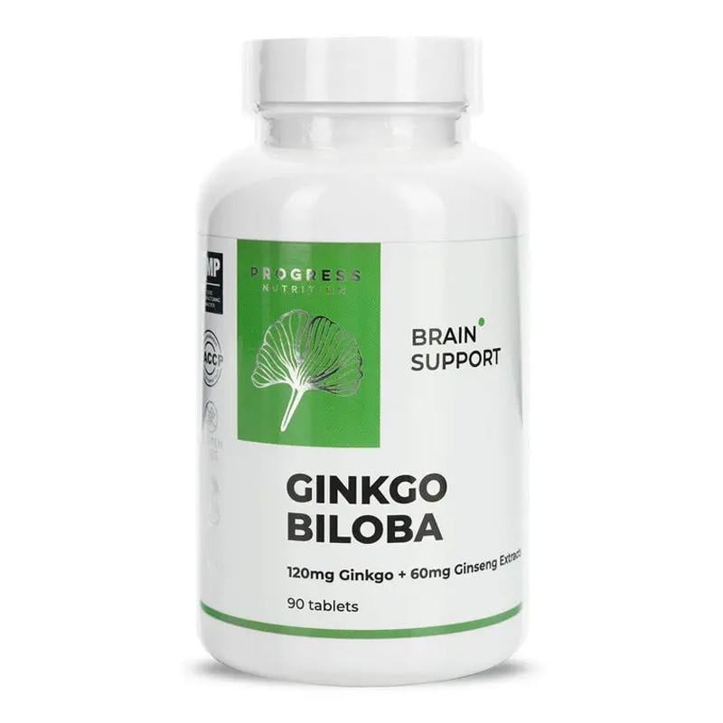 Экстракт гинкго билоба Progress Nutrition Ginkgo Biloba 120mg 90 табл. (22769-01)