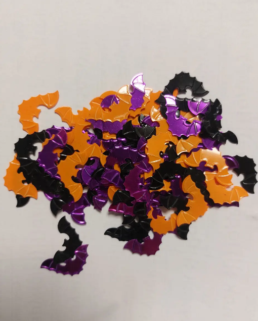 Набор для Хэллоуина конфетти Летучие мыши 15 г Разноцветный (7688)