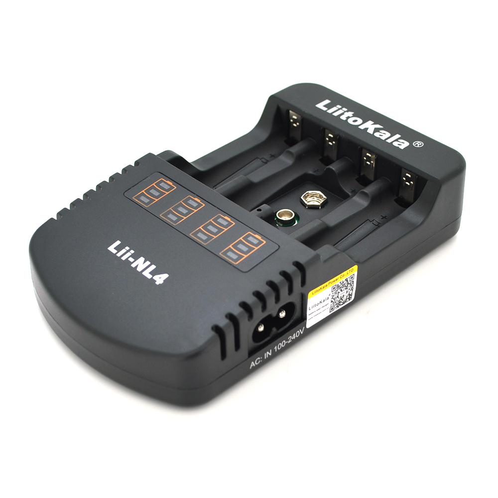 Зарядное устройство Liitokala Lii-NL4 4 канала LED индикация для Li-ion Ni-MH AA/AAA/крона (18689) Зарядное устройство Liitokala Lii-NL4 4 канала LED индикация для Li-ion Ni-MH AA/AAA/крона (18689)