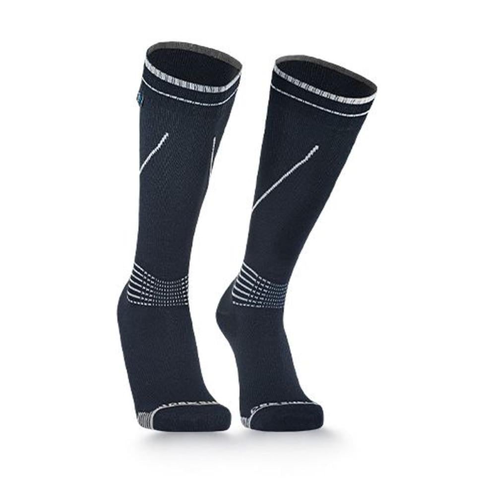 Шкарпетки водонепроникні Dexshell Longlite Socks 2.0 сірі смуги S р. 36-38
