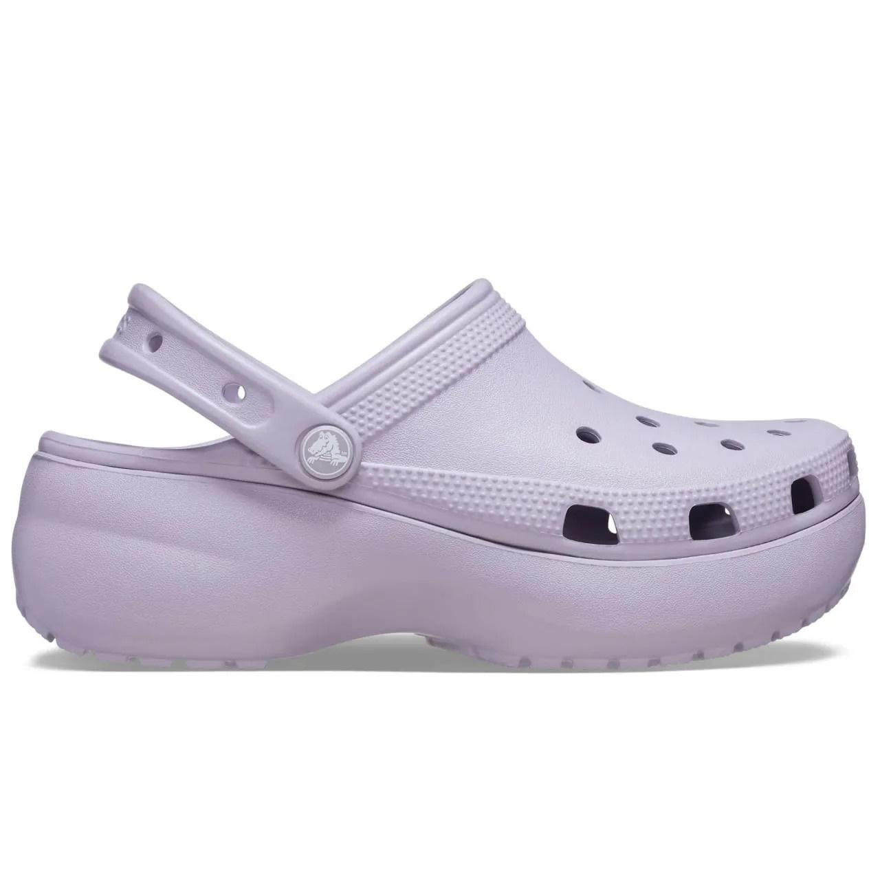 Кроксы женские Crocs Classic Platform Clog W7 р. 37 38-23 см Mauve Mist (206750)