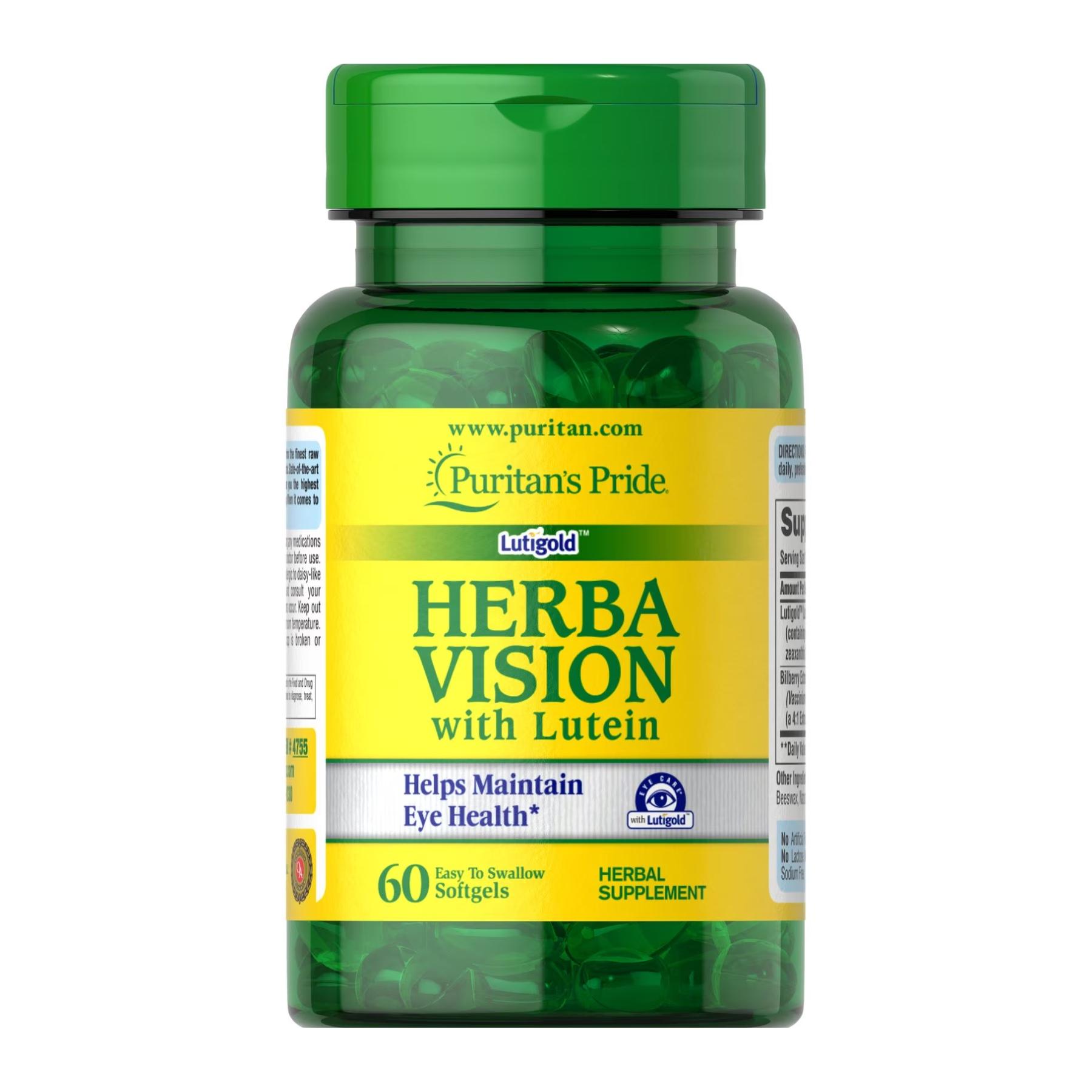 Натуральная добавка Herbavision with Lutein and Bilberry 60 softgels (2023-10-2816)