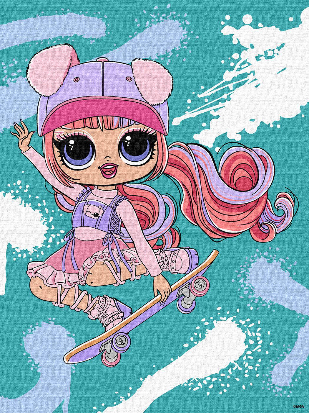 Набір для розпису по номерах Ideyka 5+ Tweens LOL Skate Dance Ali Dance КНО1207 30x40 см (MTT-200389)