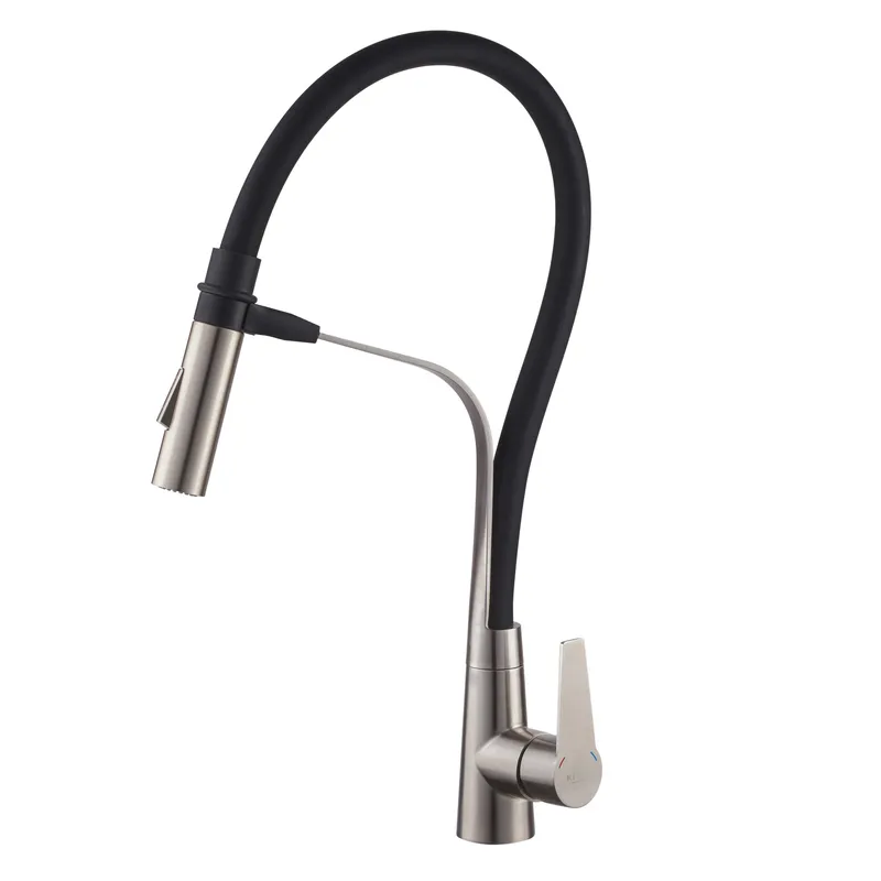 Смеситель для кухни KOER KI-70022-02 с гибким изливом Стальной (KR4799) Смеситель для кухни KOER KI-70022-02 с гибким изливом Стальной (KR4799)