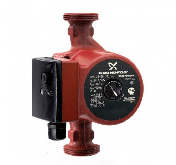Насос циркуляційний Grundfos UPS 25-100 180 (95906480)