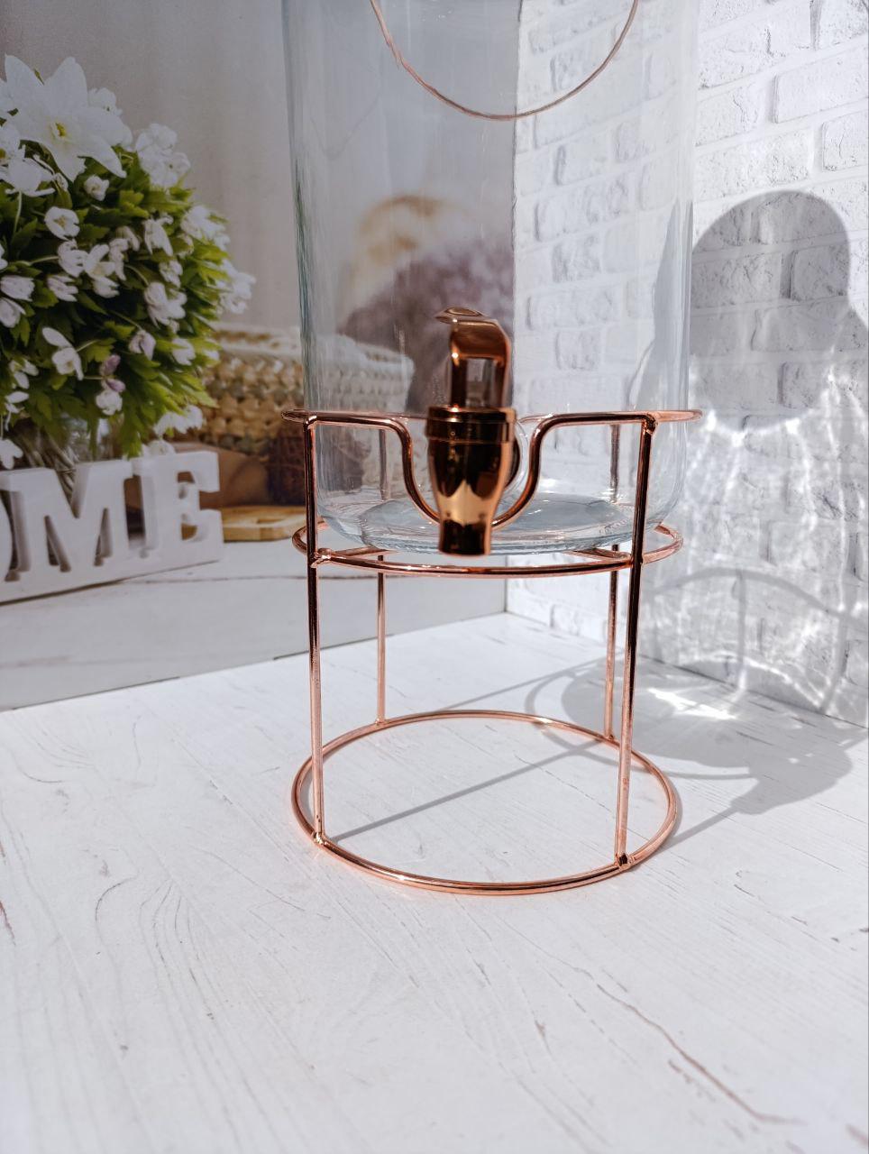 Лимонадник SNT 9036 стеклянный на металлической подставке 4 л Прозрачный (9036) - фото 5 Лимонадник SNT 9036 стеклянный на металлической подставке 4 л Прозрачный (9036) - фото 5