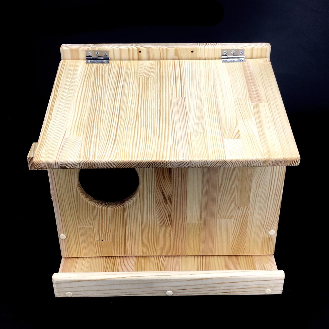 Домик для белок из дерева Кукуи Бланже (ДДБ-001601) - фото 2 Домик для белок из дерева Кукуи Бланже (ДДБ-001601) - фото 2