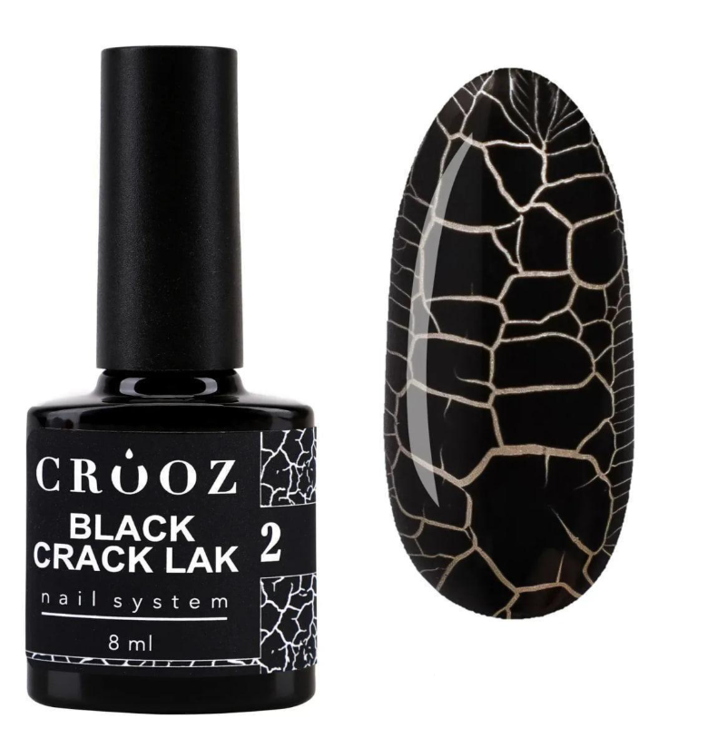 Гель-лак Crooz Black Crack Lak №02 8 мл