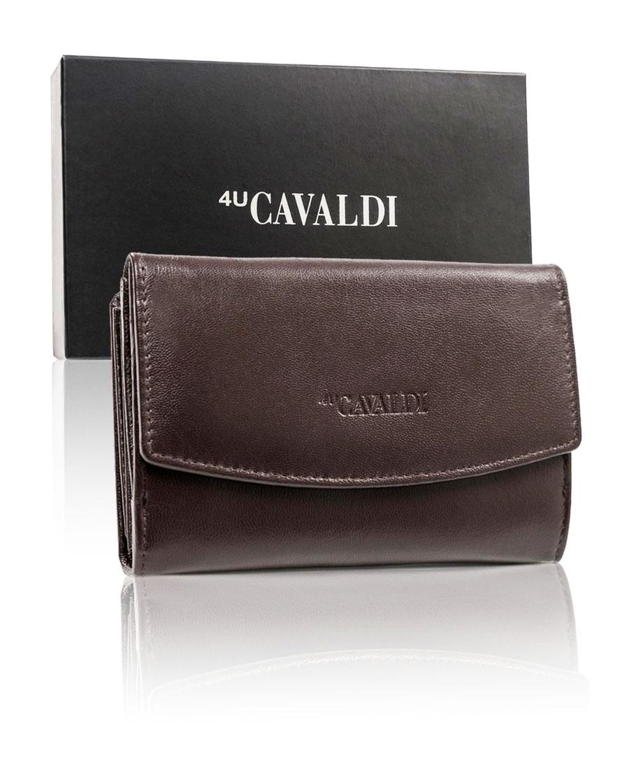 Кошелек женский кожаный 4U CAVALDI RD-DB-10-GCL-5920 Коричневый