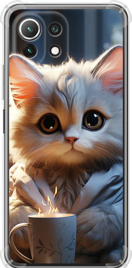 Чехол на Xiaomi Mi 11 Lite White cat (5646sp-2281-42517)