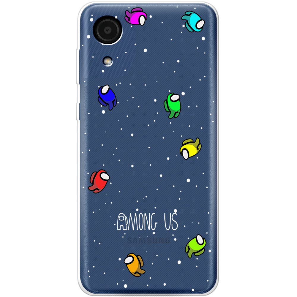 Чехол BoxFace Samsung Galaxy A03 Core (A032) Among Us Invisible Прозрачный силикон (43939-bk76-43939)