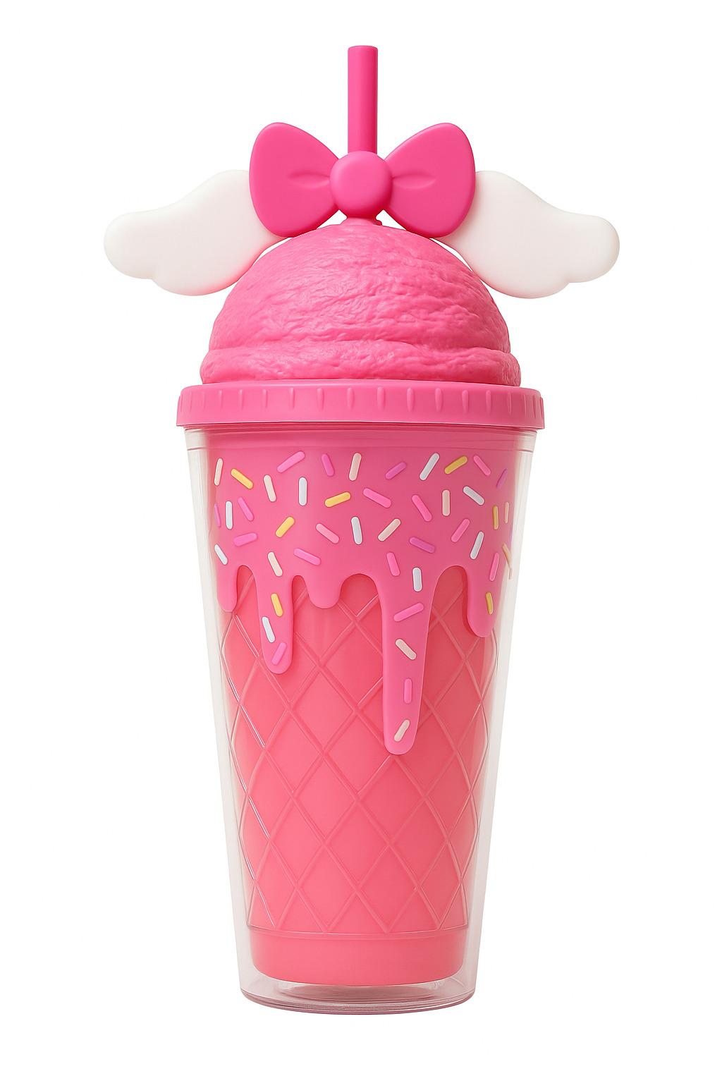 Склянка з кришкою та трубочкою 450 мл (R99378) Склянка з кришкою та трубочкою 450 мл (R99378)