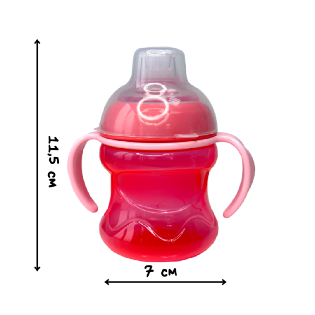 Поильник с носиком 200 мл Красный (195) - фото 3 Поильник с носиком 200 мл Красный (195) - фото 3