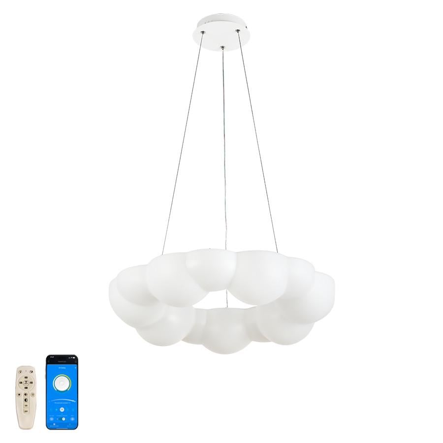 Люстра LED подвесная 797MD6033 500 с пультом 80W Белый