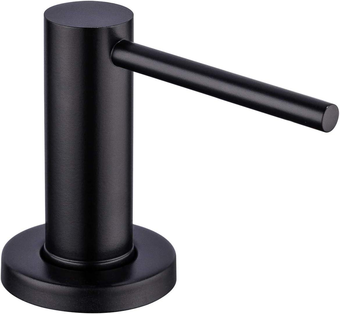 Дозатор для кухонної в мийки або стільниці Disfact DF-40 з нержавіючої сталі Чорний (2888)