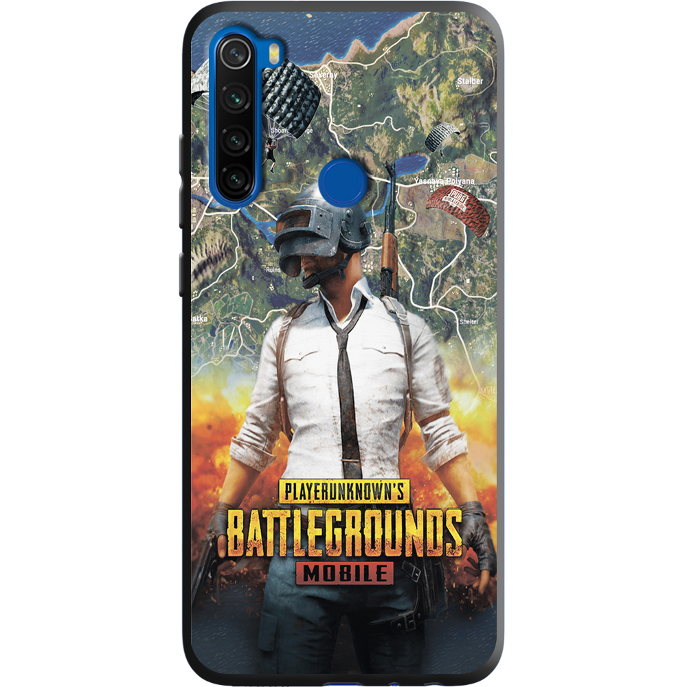 Чехол Boxface Xiaomi Redmi Note 8T PUBG Mobile Черный силикон (38532-up2309-38945)