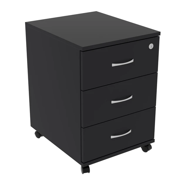 Тумба офисная Kontinent ТМ-2 на колесиках 400х480х590 мм Антрацит (27388201) Тумба офисная Kontinent ТМ-2 на колесиках 400х480х590 мм Антрацит (27388201)
