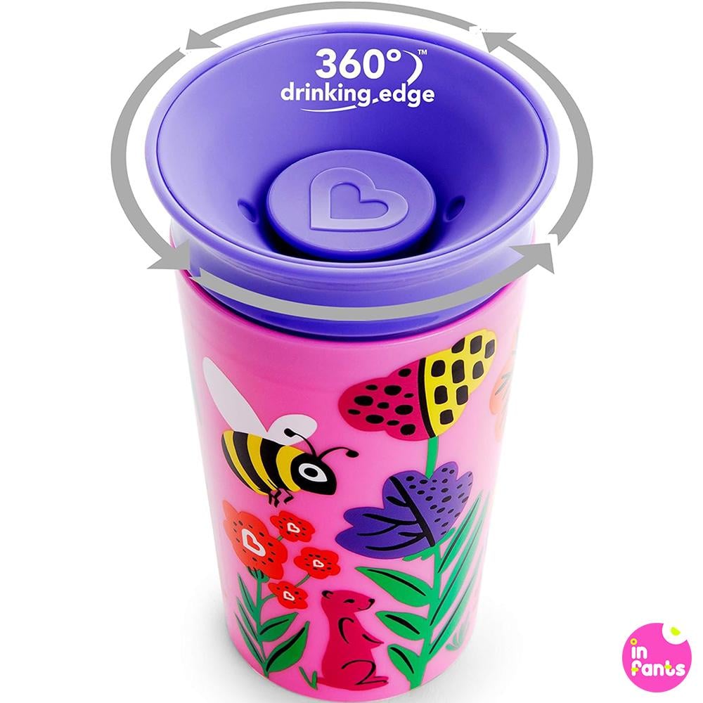 Чашка непроливна Munchkin Miracle 360 Wildlove Bee (00474) - фото 4