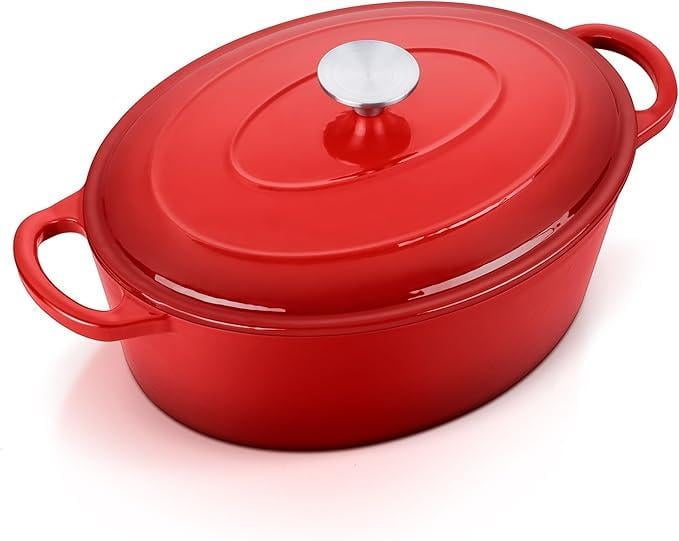 Каструля з кришкою E-far чавунна 6,6 л