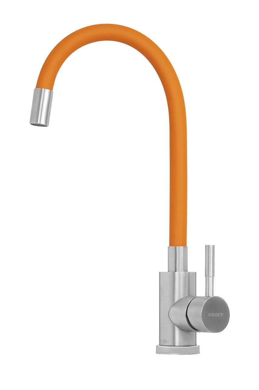 Смеситель для кухни Kraft 3004 OR из нержавеющей стали