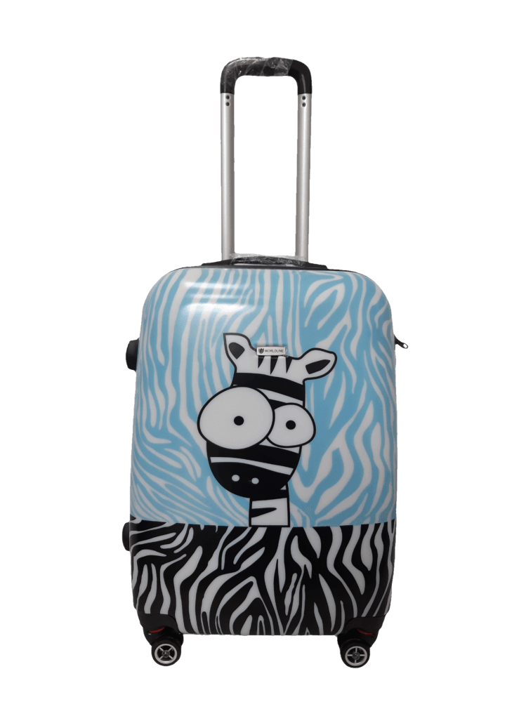 Чемодан малый под ручную кладь Airtex Zebra 809333310 поликарбонат 44 л Разноцветный