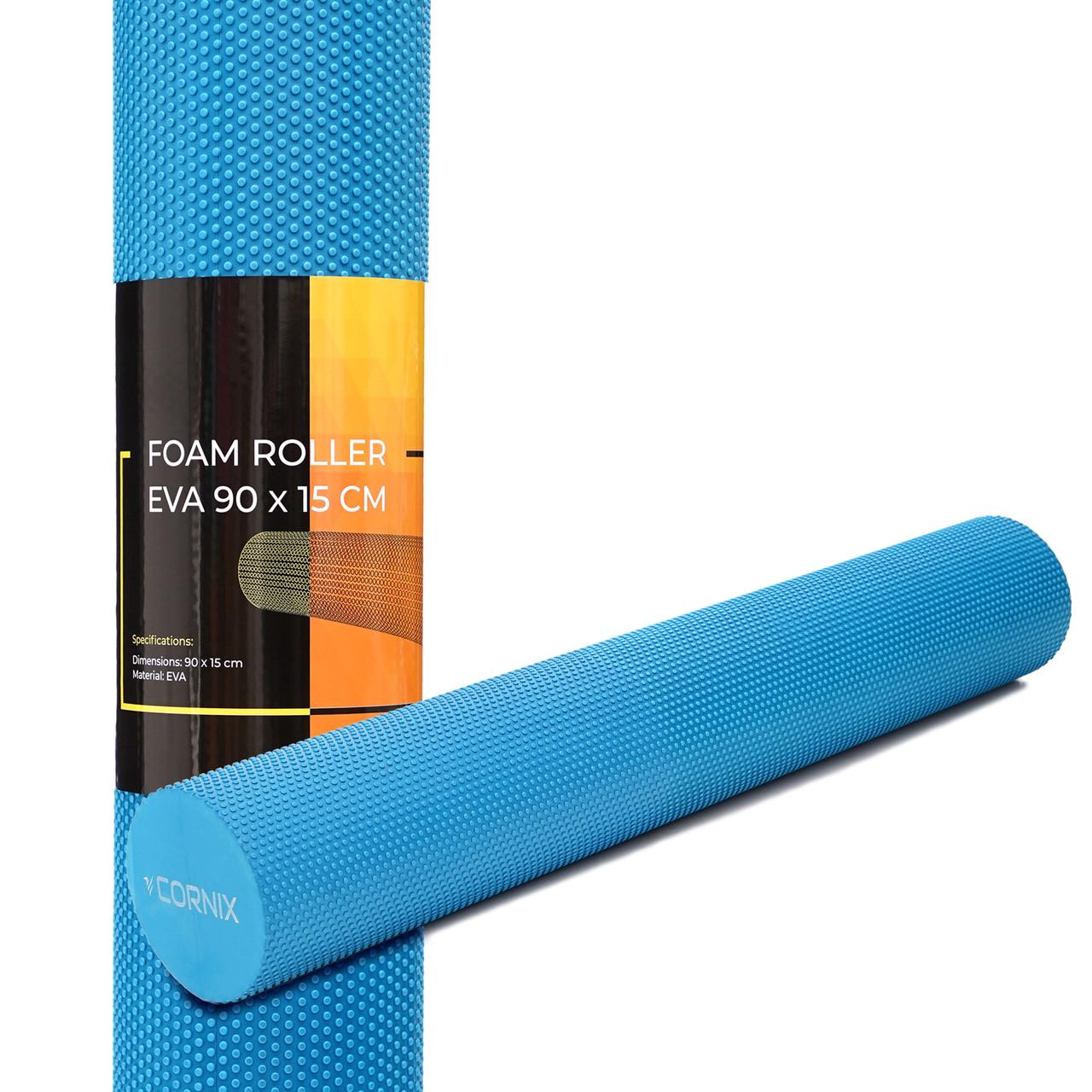 Масажний ролик Cornix EVA+ 90x15 см XR-0316 Blue (2375572276)