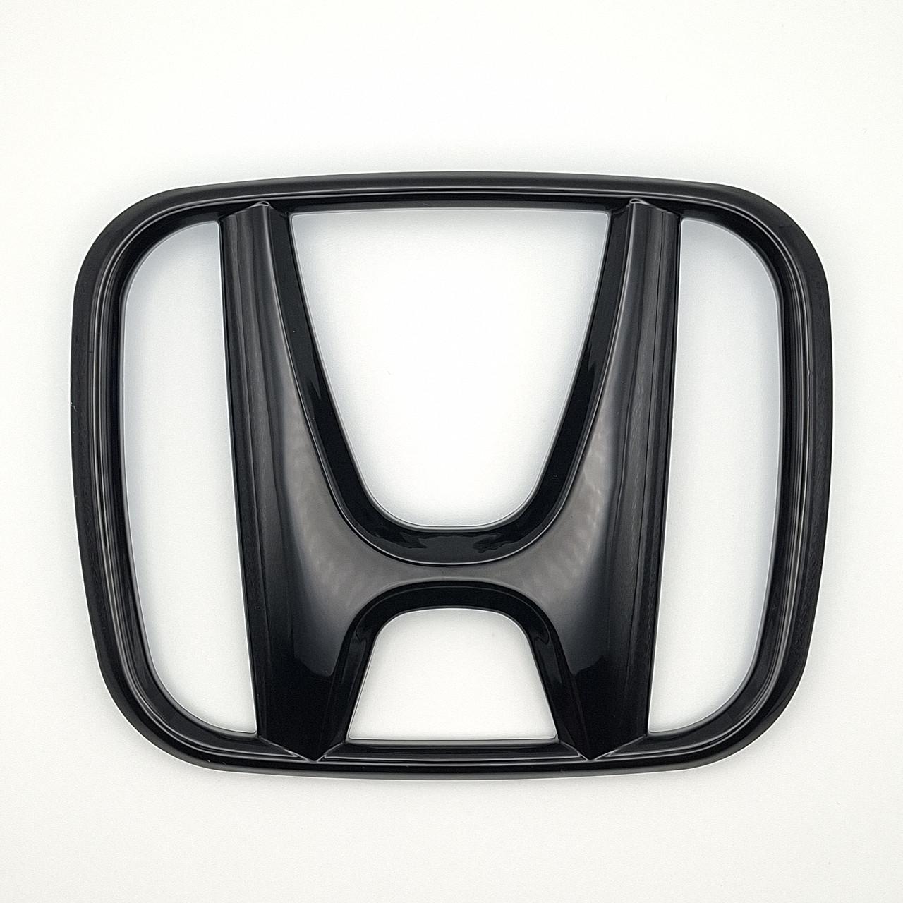 Эмблема Honda ABS 123х99 мм 75700-S5T-E01 Черный глянцевый (2595759793)