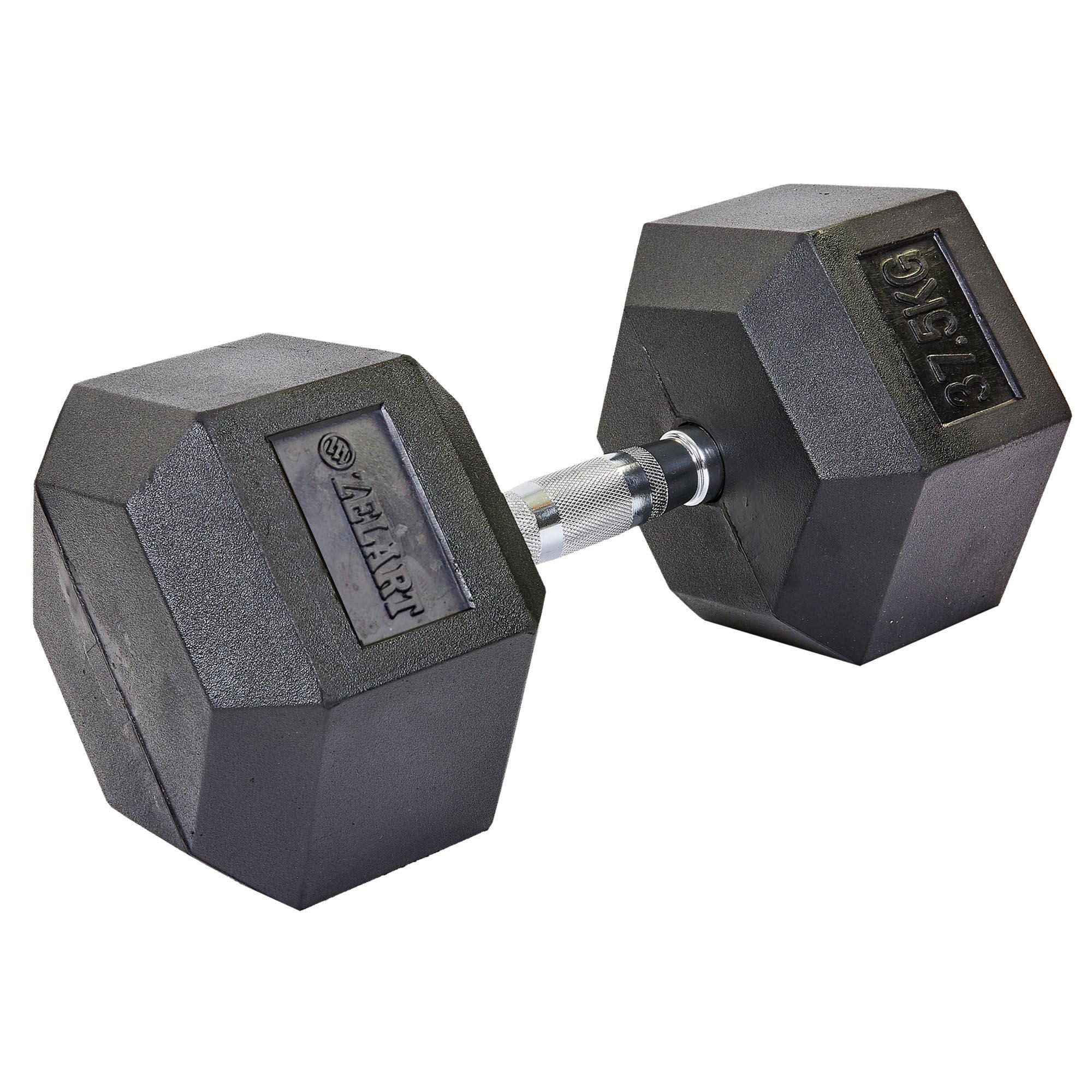 Гантель цельная Zelart TA-5159-37,5 шестигранная 1 шт. 37,5 кг (DR002846) - фото 1