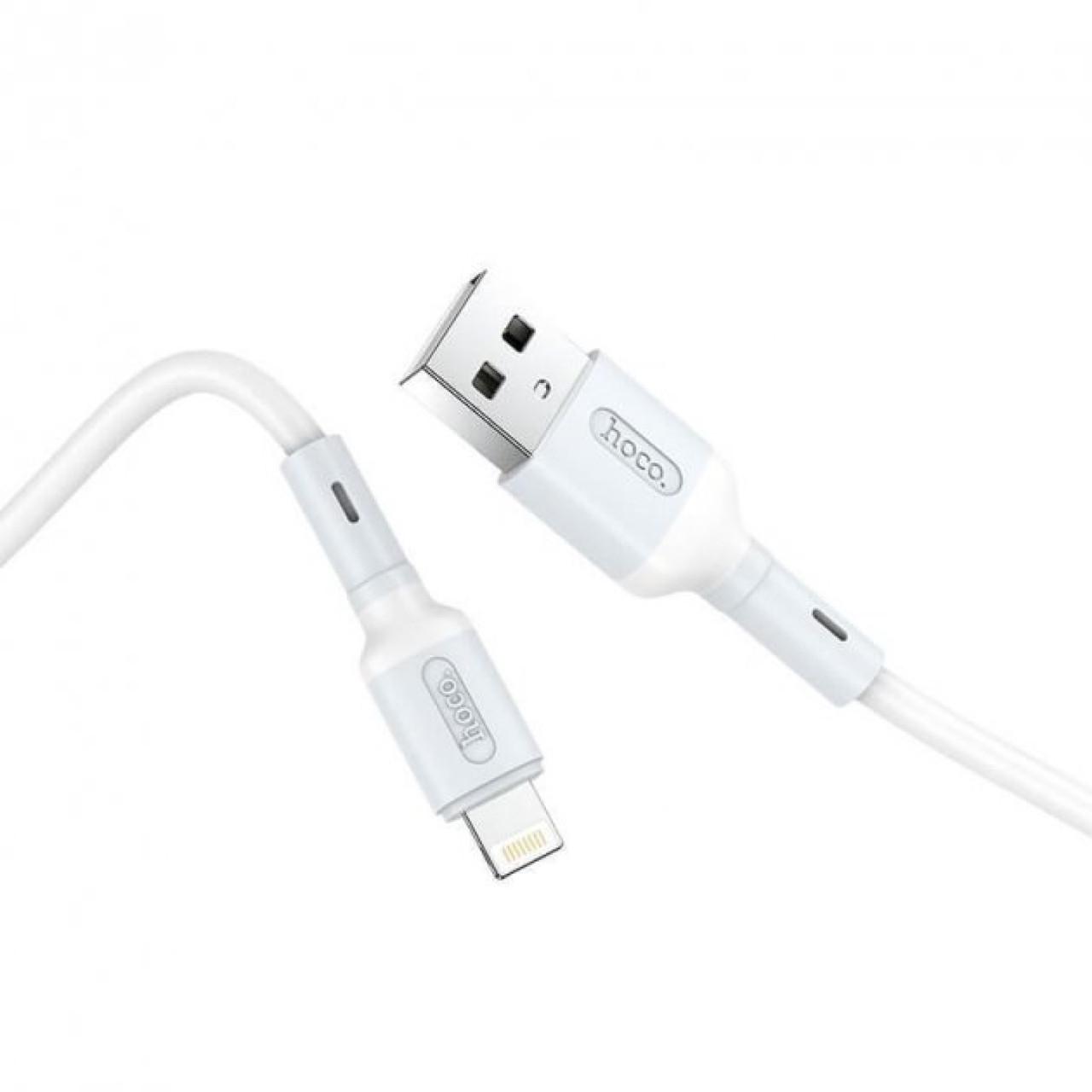 Кабель для зарядки и передачи данных Hoco X65 USB to Lightning 1 м Белый - фото 2