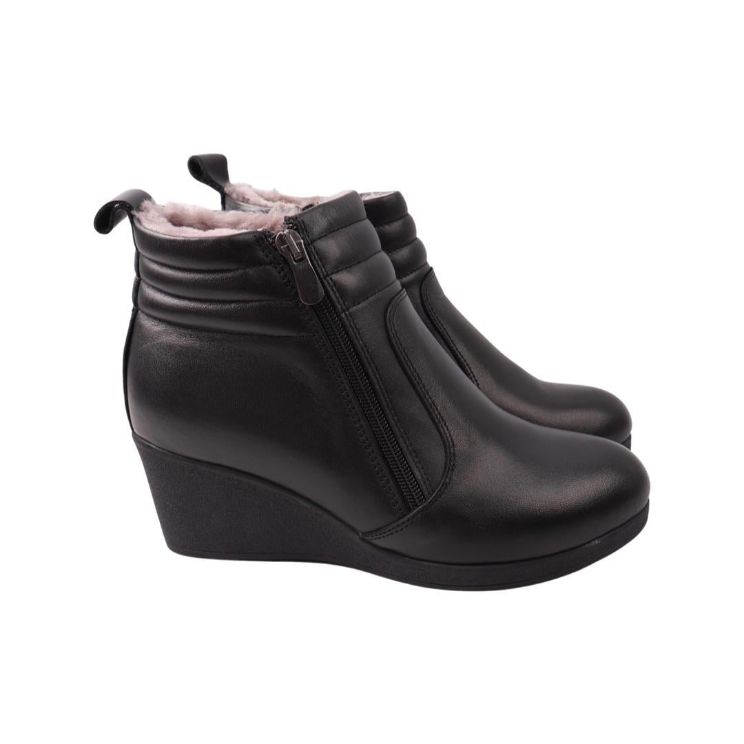 Ботинки женские Mario Muzi из кожи р. 38 Черный (646-22ZHCPF)