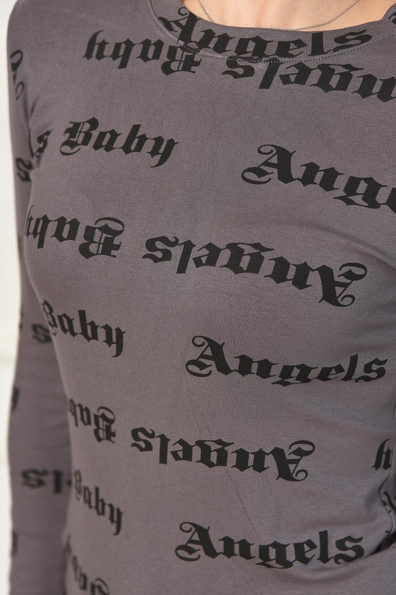 Лонгслів жіночий 200748 L Сірий (200748_!310130_M) - фото 4