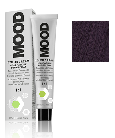 Крем-фарба для волосся Мood Сolor з аміаком 100 мл 5/82 Світло-коричневий мокко