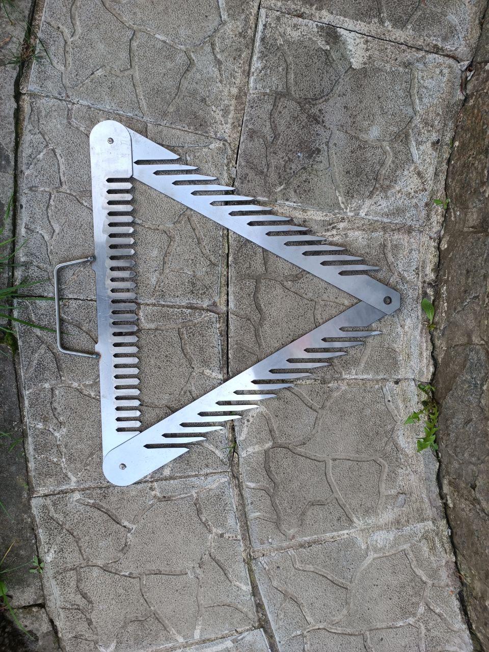 Коса для риболовлі та очищення від водоростей берега з нержавіючої сталі 50x50x50 см 2 кг (10909560) - фото 7 Коса для риболовлі та очищення від водоростей берега з нержавіючої сталі 50x50x50 см 2 кг (10909560) - фото 7