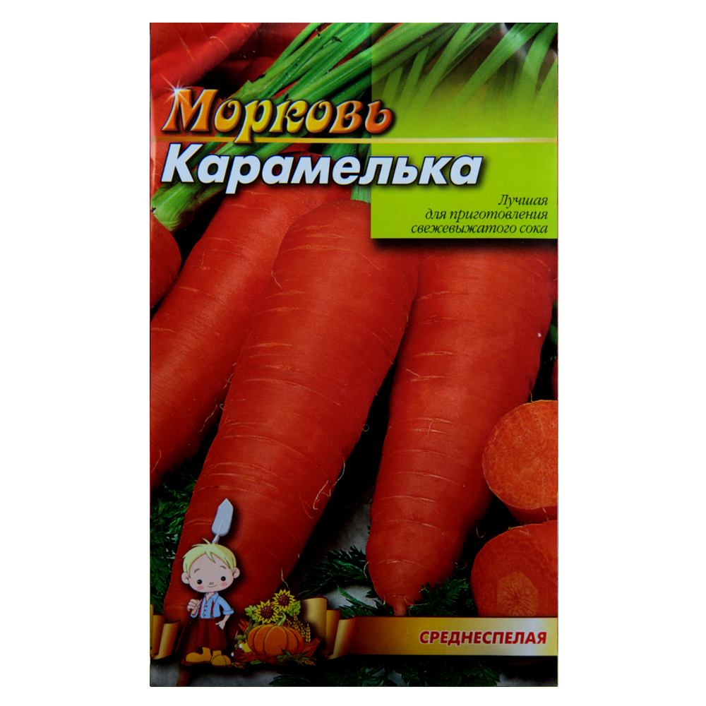 Насіння моркви Карамелька середньостигла 10 г (22909)