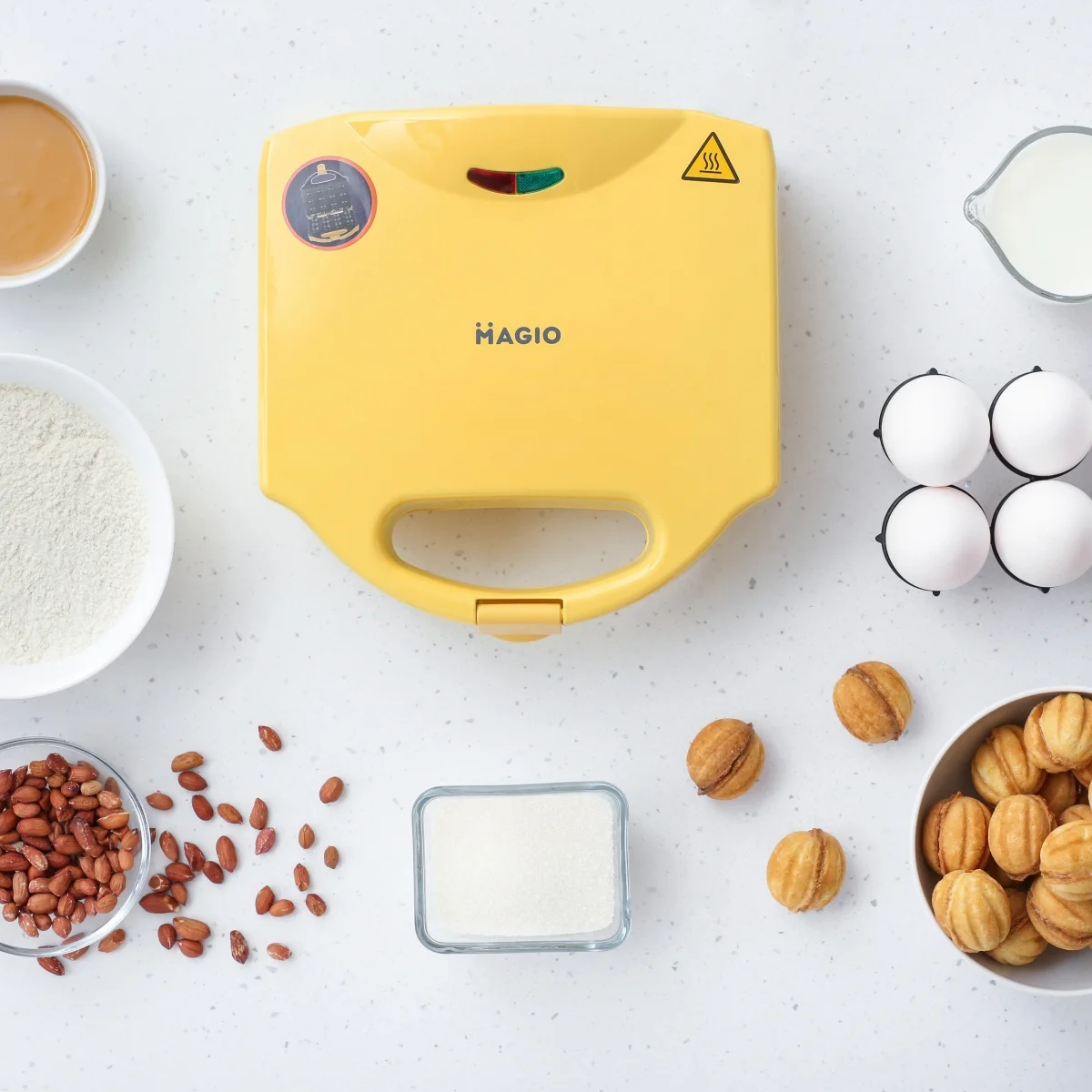 Орешница Magio МG-391 750 Вт Желтый (29739513) - фото 4