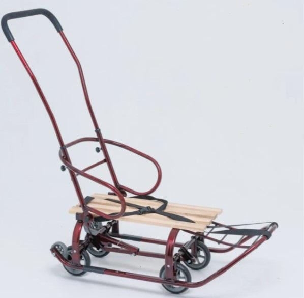 Санки-трансформер детские с колесами Патриот LUX 2026 Бордовый Санки-трансформер детские с колесами Патриот LUX 2026 Бордовый