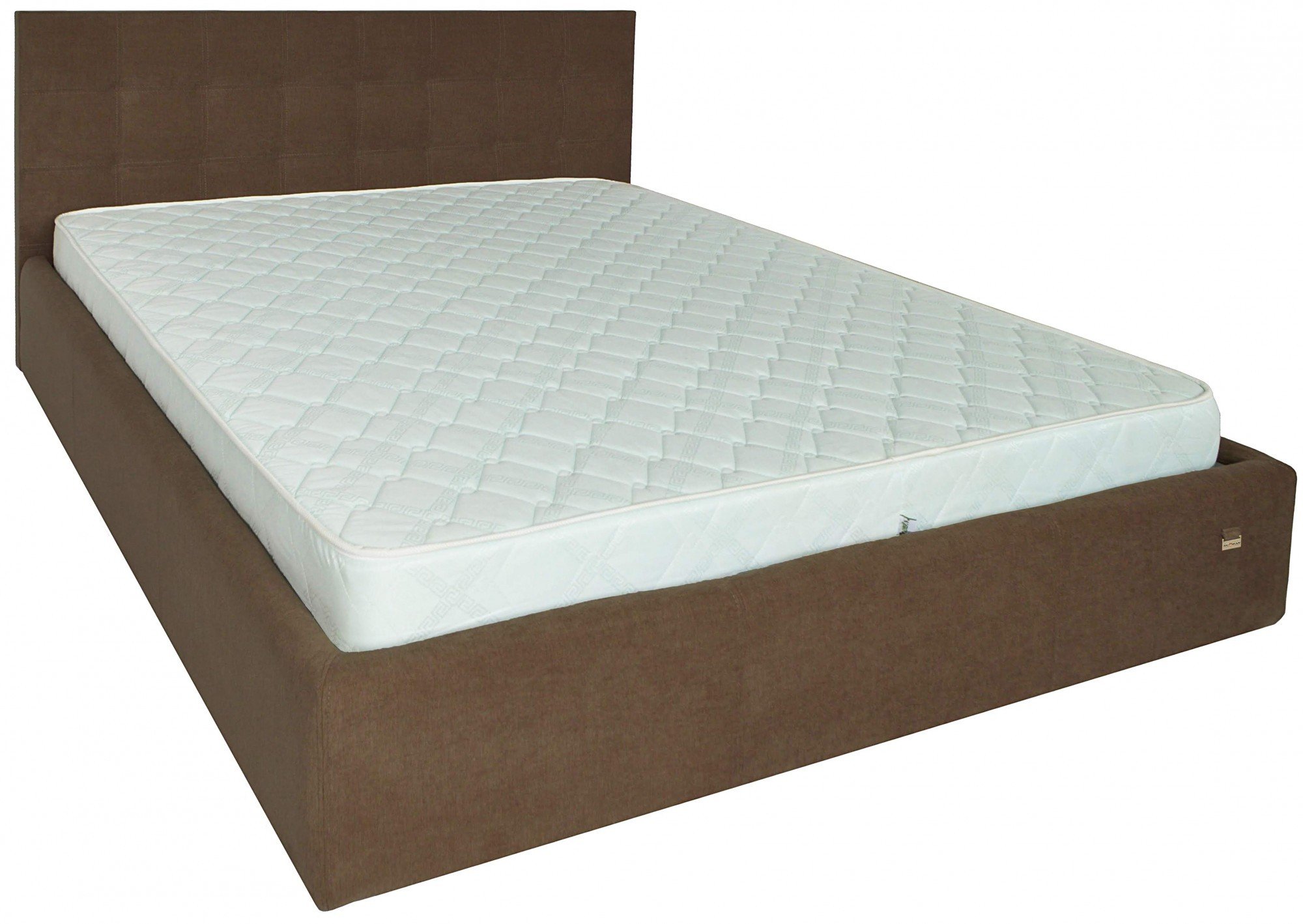 Кровать Chester New Comfort 140 х 190 см Мисти Brown С подъемным механизмом и нишей для белья Коричневый