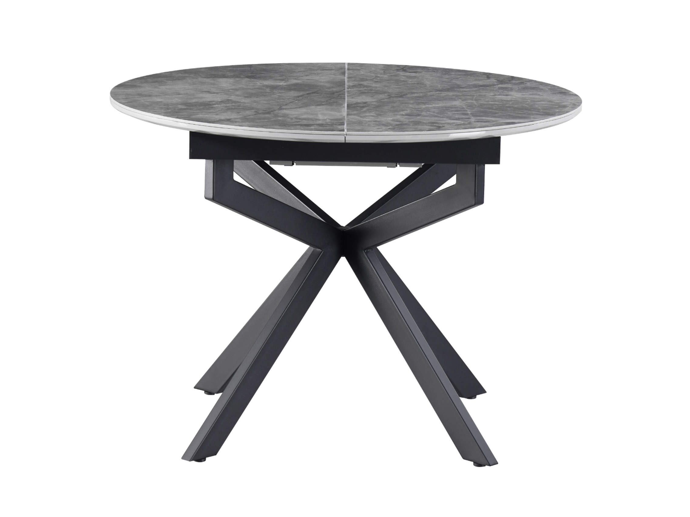 Обідній стіл круглий Vetro Mebel Офелія 1050/1380/760 мм Спайдер грей/Чорний (TML-1250) - фото 1 Обідній стіл круглий Vetro Mebel Офелія 1050/1380/760 мм Спайдер грей/Чорний (TML-1250) - фото 1