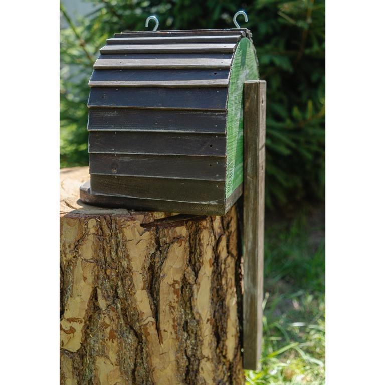 Скворечник Домик Хоббита из дерева обработанного масло-воском 31х23х25 см - фото 7