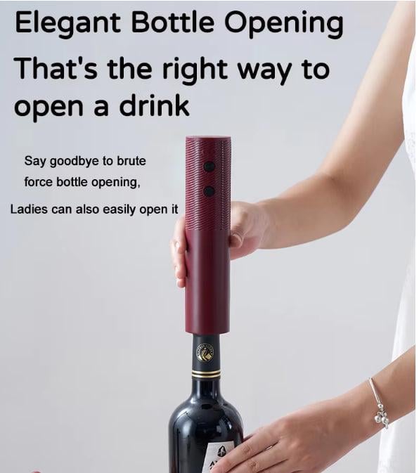 Штопор автоматический на аккумуляторе Бордовый (EL-SH-B) - фото 4 Штопор автоматический на аккумуляторе Бордовый (EL-SH-B) - фото 4