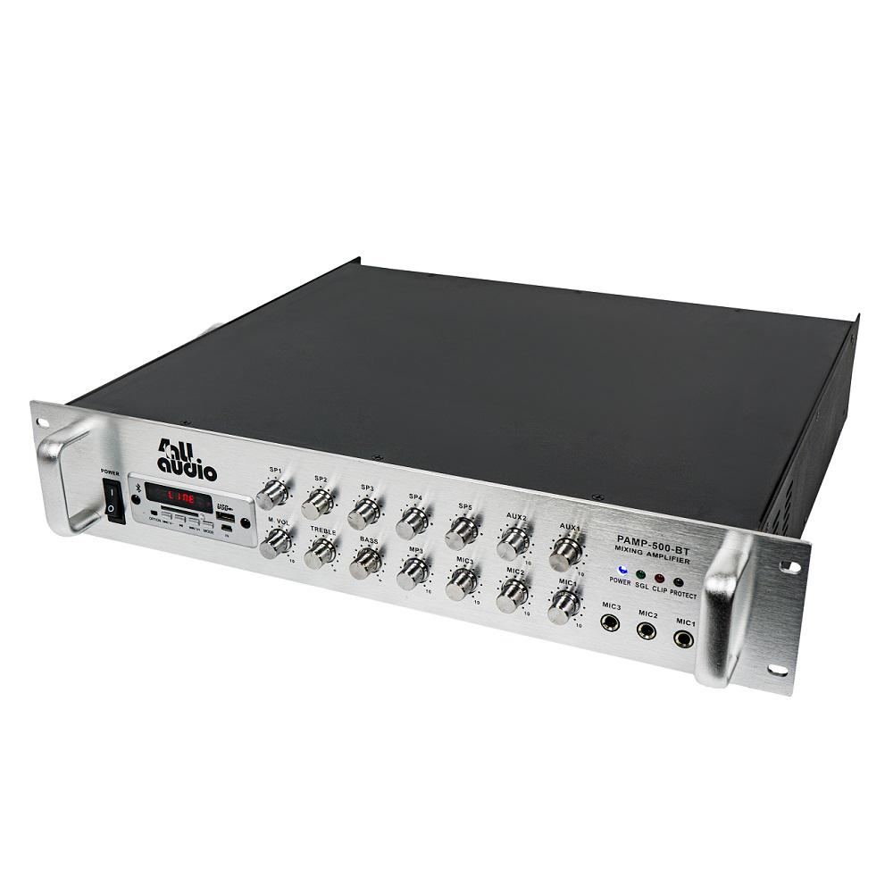 Підсилювач потужності трансляційний 4all Audio PAMP-500-5Zi Amplifier 500W 5-Zone - фото 1