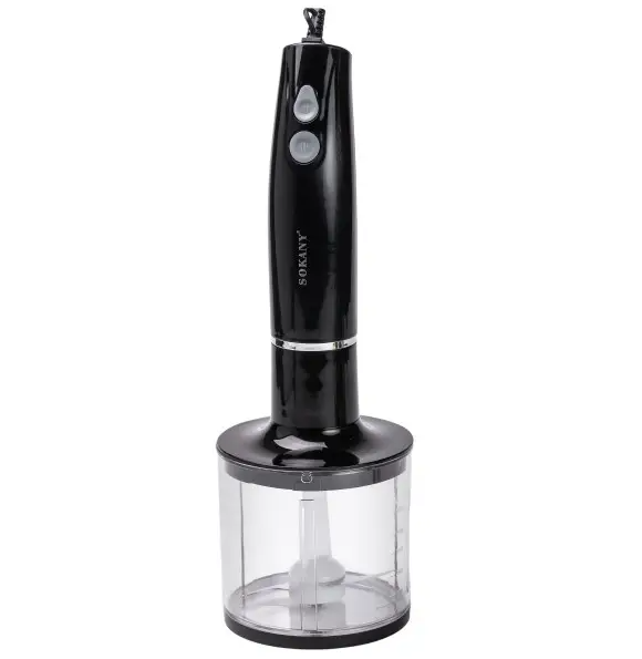 Блендер погружной ручной Sokany SK-DD-1812 с 3 насадками Черный - фото 3 Блендер погружной ручной Sokany SK-DD-1812 с 3 насадками Черный - фото 3