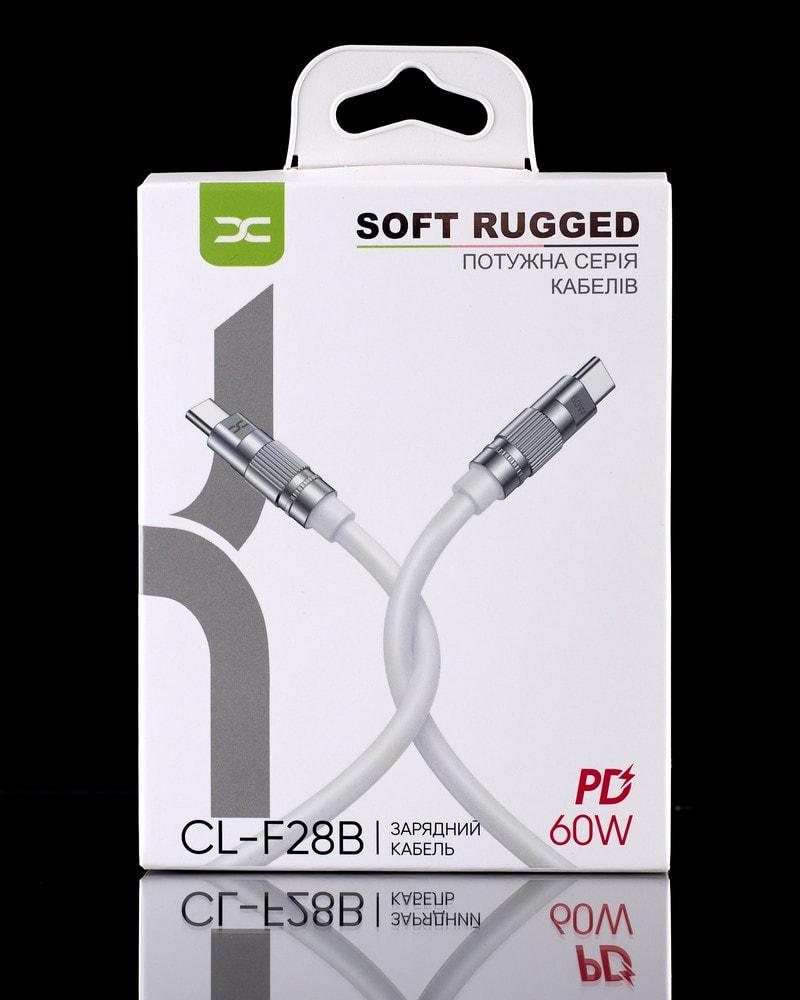 Кабель интерфейсный DC Type-C-Type-C CL-F28B PD 60W 1,2 м White (36982) - фото 3
