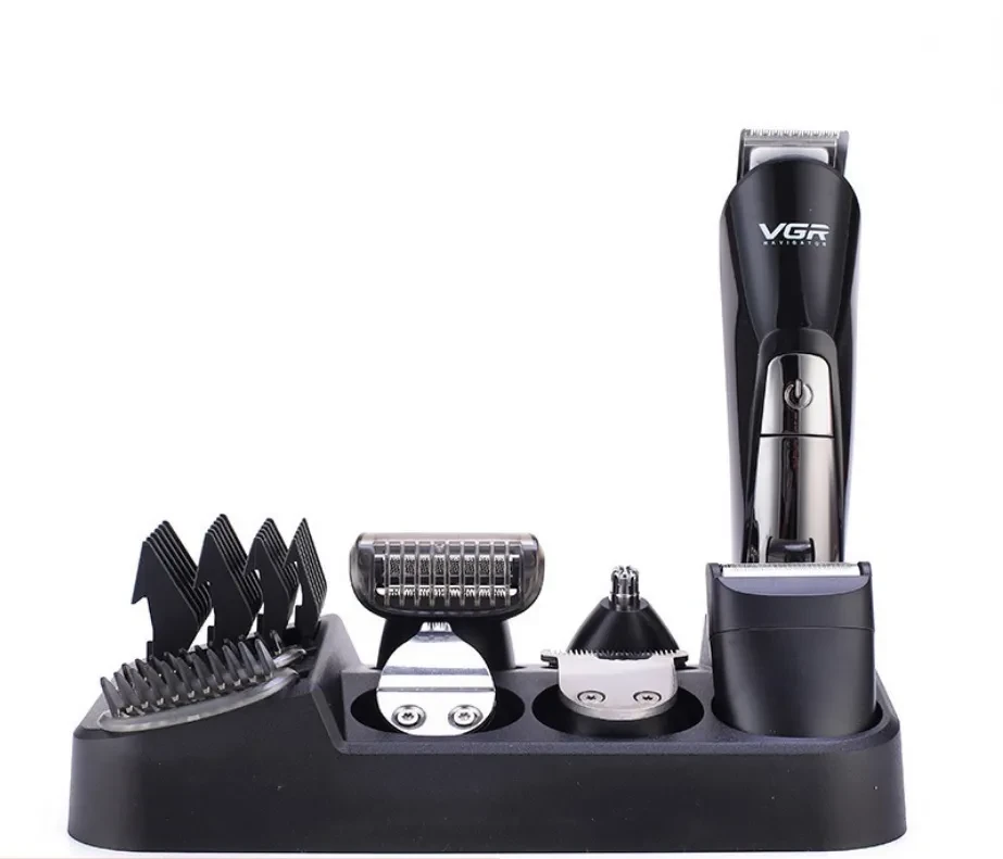 Машинка для стрижки волос VGR V-012 6в1 + для бритья + триммер для носа и ушей (1443) - фото 4 Машинка для стрижки волос VGR V-012 6в1 + для бритья + триммер для носа и ушей (1443) - фото 4